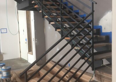 Custom steel stairs in Truckee by Johnson Iron