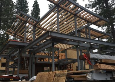 Structural steel fabrication for Lake Tahoe project by Johnson Iron