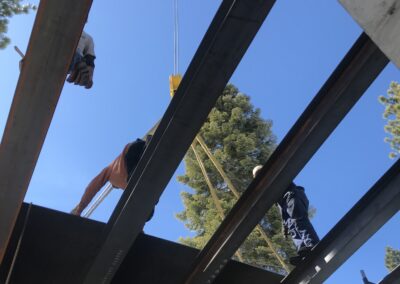 Structural steel building construction in Lake Tahoe by Johnson Iron