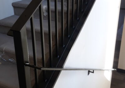 Exterior steel staircase by Johnson Iron in Truckee, CA 2019
